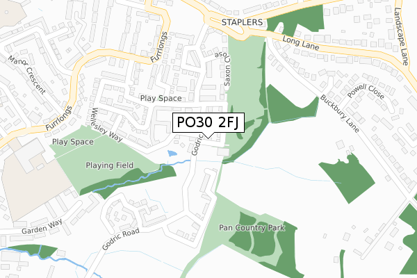 PO30 2FJ map - large scale - OS Open Zoomstack (Ordnance Survey) PO30 2FJ map - large scale - OS Open Zoomstack (Ordnance Survey)