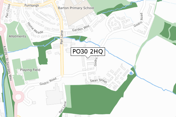 PO30 2HQ map - large scale - OS Open Zoomstack (Ordnance Survey) PO30 2HQ map - large scale - OS Open Zoomstack (Ordnance Survey)