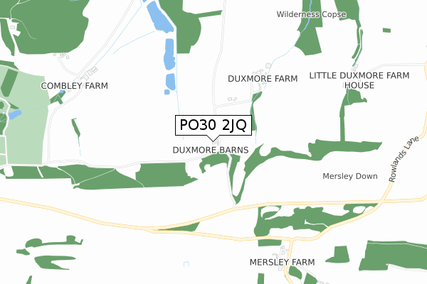 PO30 2JQ map - small scale - OS Open Zoomstack (Ordnance Survey) PO30 2JQ map - small scale - OS Open Zoomstack (Ordnance Survey)