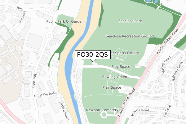 PO30 2QS map - large scale - OS Open Zoomstack (Ordnance Survey) PO30 2QS map - large scale - OS Open Zoomstack (Ordnance Survey)
