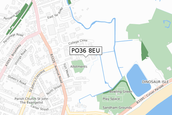 PO36 8EU map - large scale - OS Open Zoomstack (Ordnance Survey) PO36 8EU map - large scale - OS Open Zoomstack (Ordnance Survey)