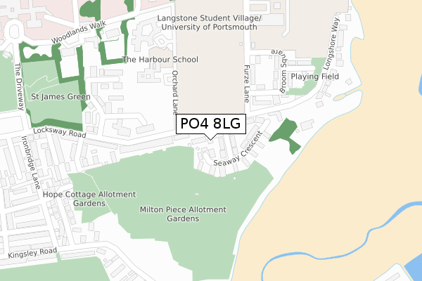 PO4 8LG map - large scale - OS Open Zoomstack (Ordnance Survey) PO4 8LG map - large scale - OS Open Zoomstack (Ordnance Survey)