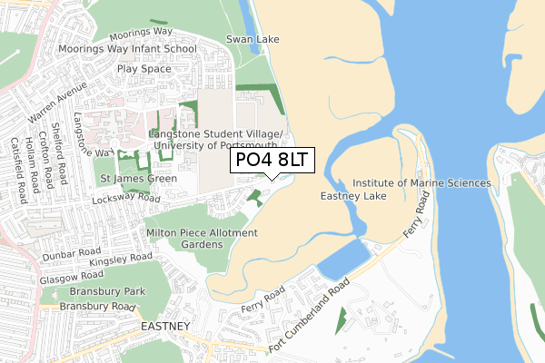 PO4 8LT map - small scale - OS Open Zoomstack (Ordnance Survey) PO4 8LT map - small scale - OS Open Zoomstack (Ordnance Survey)
