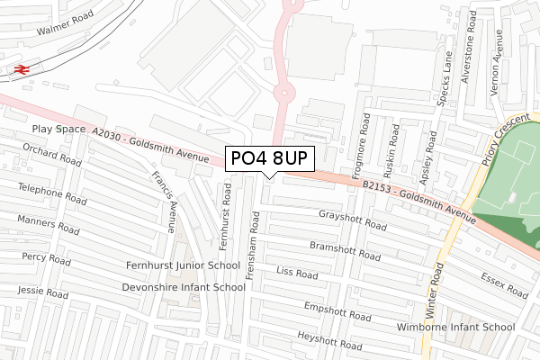PO4 8UP map - large scale - OS Open Zoomstack (Ordnance Survey) PO4 8UP map - large scale - OS Open Zoomstack (Ordnance Survey)