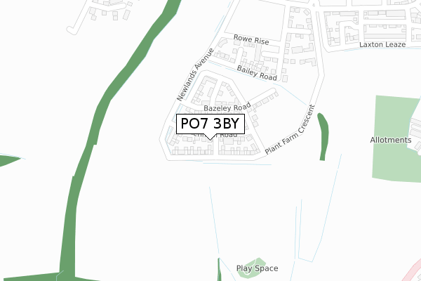 PO7 3BY map - large scale - OS Open Zoomstack (Ordnance Survey) PO7 3BY map - large scale - OS Open Zoomstack (Ordnance Survey)