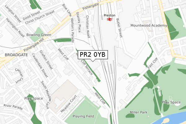 PR2 0YB map - large scale - OS Open Zoomstack (Ordnance Survey) PR2 0YB map - large scale - OS Open Zoomstack (Ordnance Survey)