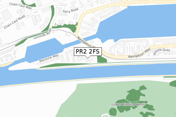 PR2 2FS map - large scale - OS Open Zoomstack (Ordnance Survey)