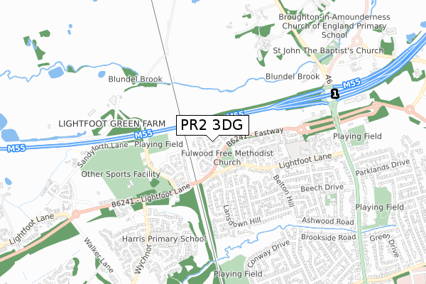 PR2 3DG map - small scale - OS Open Zoomstack (Ordnance Survey)