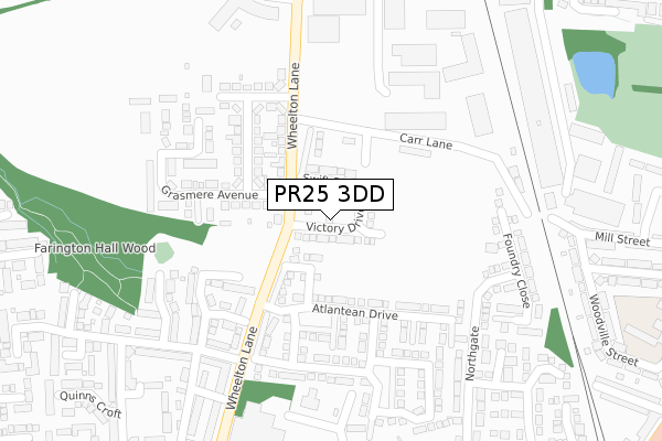 PR25 3DD map - large scale - OS Open Zoomstack (Ordnance Survey) PR25 3DD map - large scale - OS Open Zoomstack (Ordnance Survey)