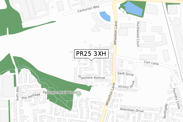 PR25 3XH map - large scale - OS Open Zoomstack (Ordnance Survey) PR25 3XH map - large scale - OS Open Zoomstack (Ordnance Survey)