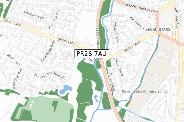 PR26 7AU map - large scale - OS Open Zoomstack (Ordnance Survey) PR26 7AU map - large scale - OS Open Zoomstack (Ordnance Survey)
