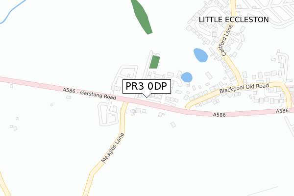 PR3 0DP map - large scale - OS Open Zoomstack (Ordnance Survey)