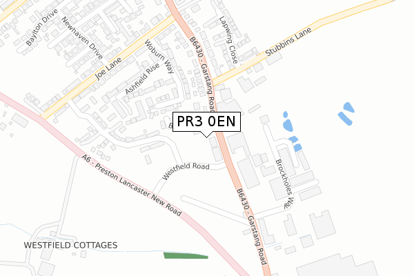 PR3 0EN map - large scale - OS Open Zoomstack (Ordnance Survey)