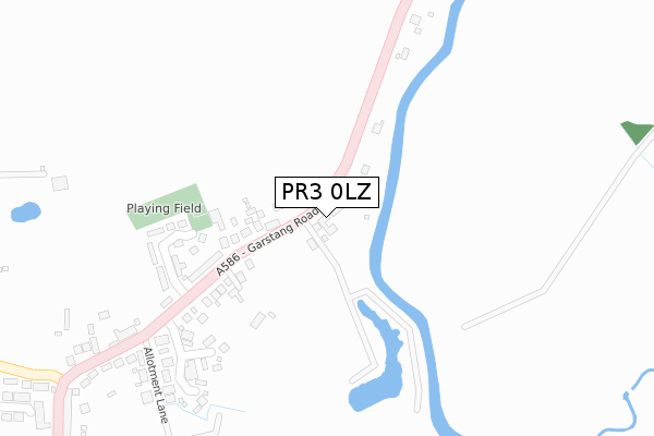 PR3 0LZ map - large scale - OS Open Zoomstack (Ordnance Survey)