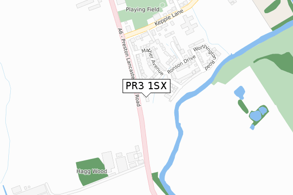 PR3 1SX map - large scale - OS Open Zoomstack (Ordnance Survey) PR3 1SX map - large scale - OS Open Zoomstack (Ordnance Survey)