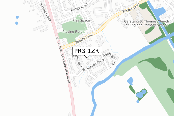 PR3 1ZR map - large scale - OS Open Zoomstack (Ordnance Survey) PR3 1ZR map - large scale - OS Open Zoomstack (Ordnance Survey)