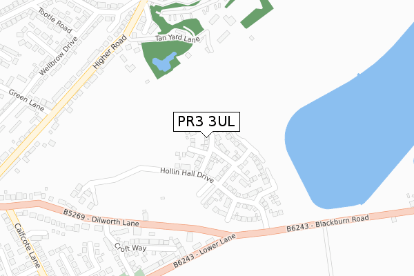 PR3 3UL map - large scale - OS Open Zoomstack (Ordnance Survey) PR3 3UL map - large scale - OS Open Zoomstack (Ordnance Survey)