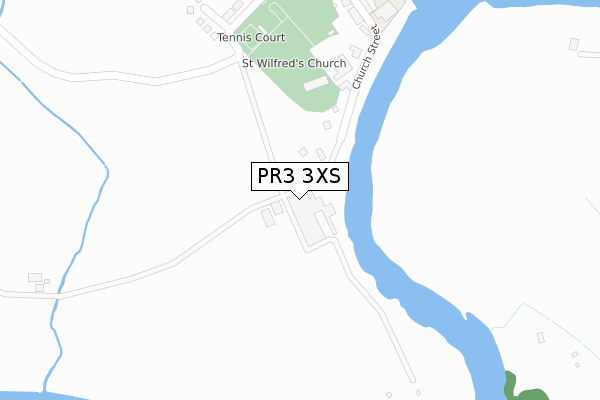 PR3 3XS map - large scale - OS Open Zoomstack (Ordnance Survey)