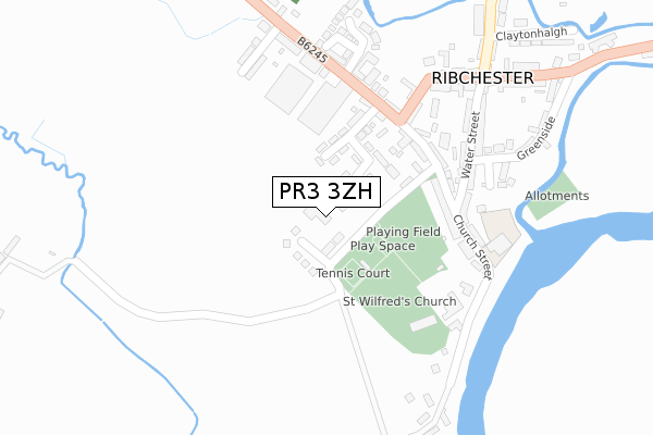 PR3 3ZH map - large scale - OS Open Zoomstack (Ordnance Survey)