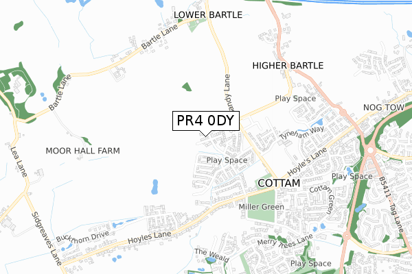 PR4 0DY map - small scale - OS Open Zoomstack (Ordnance Survey) PR4 0DY map - small scale - OS Open Zoomstack (Ordnance Survey)