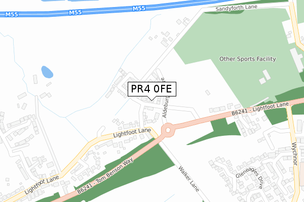 PR4 0FE map - large scale - OS Open Zoomstack (Ordnance Survey)