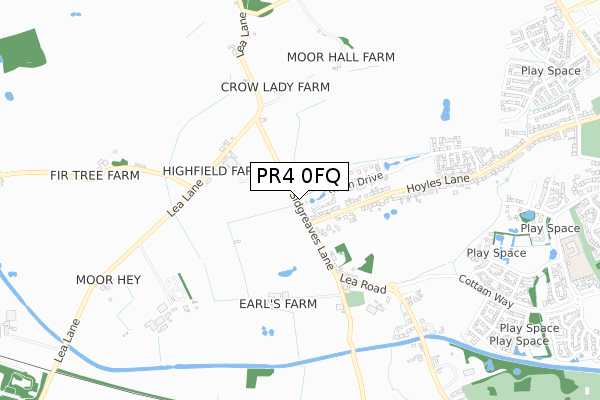 PR4 0FQ map - small scale - OS Open Zoomstack (Ordnance Survey) PR4 0FQ map - small scale - OS Open Zoomstack (Ordnance Survey)