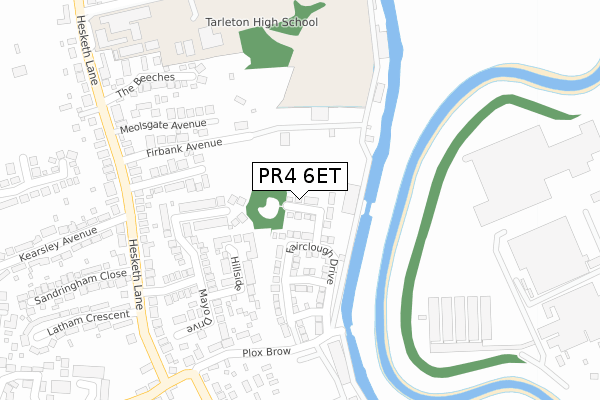 PR4 6ET map - large scale - OS Open Zoomstack (Ordnance Survey) PR4 6ET map - large scale - OS Open Zoomstack (Ordnance Survey)
