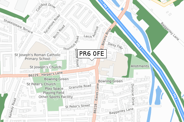 PR6 0FE map - large scale - OS Open Zoomstack (Ordnance Survey) PR6 0FE map - large scale - OS Open Zoomstack (Ordnance Survey)