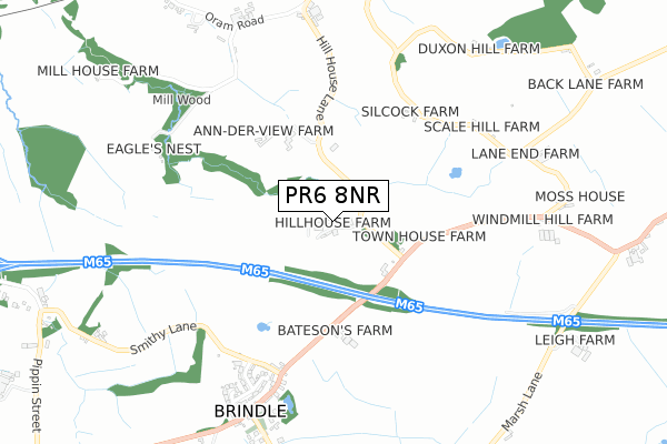 PR6 8NR map - small scale - OS Open Zoomstack (Ordnance Survey) PR6 8NR map - small scale - OS Open Zoomstack (Ordnance Survey)