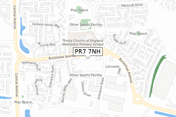 PR7 7NH map - large scale - OS Open Zoomstack (Ordnance Survey) PR7 7NH map - large scale - OS Open Zoomstack (Ordnance Survey)