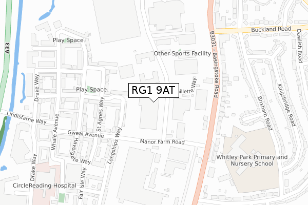 RG1 9AT map - large scale - OS Open Zoomstack (Ordnance Survey) RG1 9AT map - large scale - OS Open Zoomstack (Ordnance Survey)