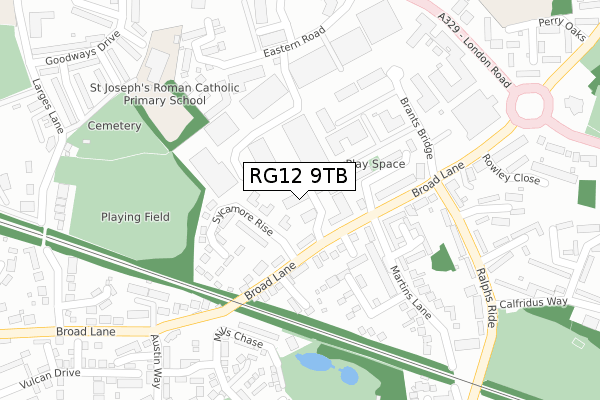 RG12 9TB map - large scale - OS Open Zoomstack (Ordnance Survey) RG12 9TB map - large scale - OS Open Zoomstack (Ordnance Survey)