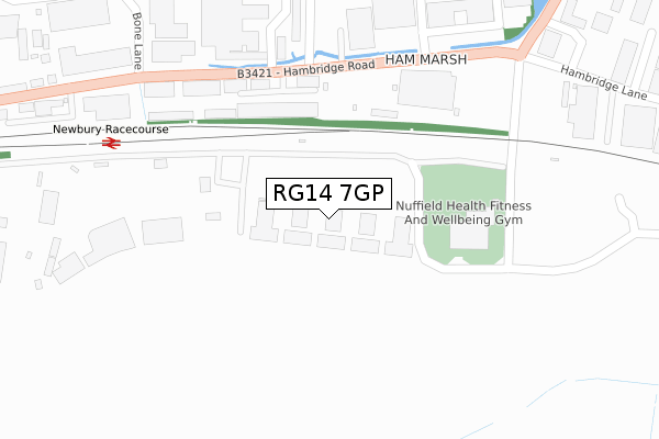 RG14 7GP map - large scale - OS Open Zoomstack (Ordnance Survey)