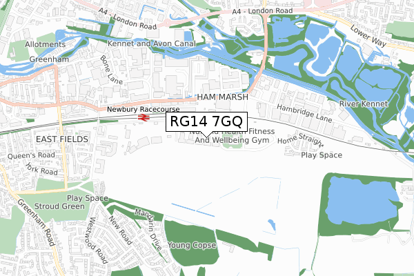 RG14 7GQ map - small scale - OS Open Zoomstack (Ordnance Survey) RG14 7GQ map - small scale - OS Open Zoomstack (Ordnance Survey)