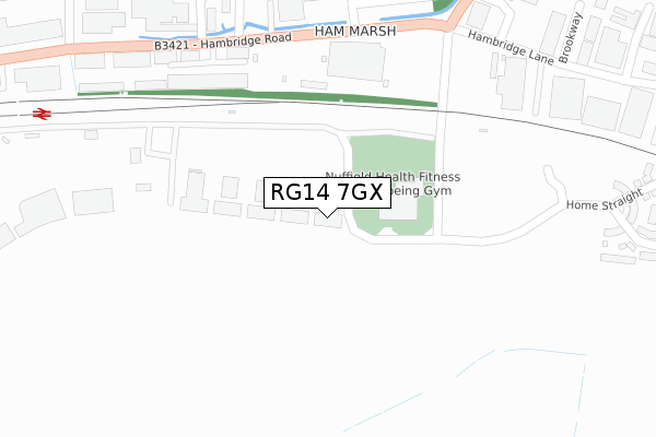 RG14 7GX map - large scale - OS Open Zoomstack (Ordnance Survey)