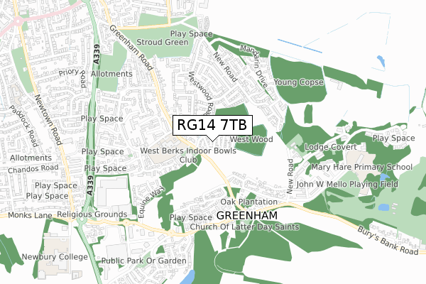 RG14 7TB map - small scale - OS Open Zoomstack (Ordnance Survey) RG14 7TB map - small scale - OS Open Zoomstack (Ordnance Survey)