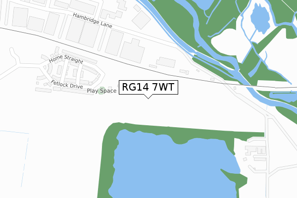 RG14 7WT map - large scale - OS Open Zoomstack (Ordnance Survey)