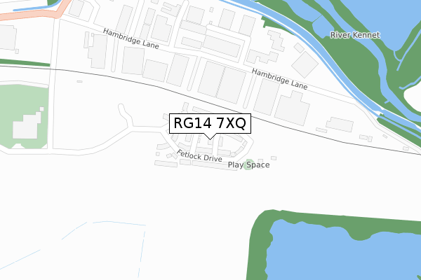 RG14 7XQ map - large scale - OS Open Zoomstack (Ordnance Survey)