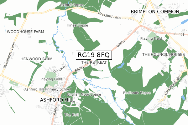RG19 8FQ map - small scale - OS Open Zoomstack (Ordnance Survey) RG19 8FQ map - small scale - OS Open Zoomstack (Ordnance Survey)