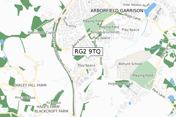 RG2 9TQ map - small scale - OS Open Zoomstack (Ordnance Survey) RG2 9TQ map - small scale - OS Open Zoomstack (Ordnance Survey)