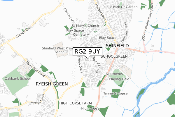 RG2 9UY map - small scale - OS Open Zoomstack (Ordnance Survey) RG2 9UY map - small scale - OS Open Zoomstack (Ordnance Survey)