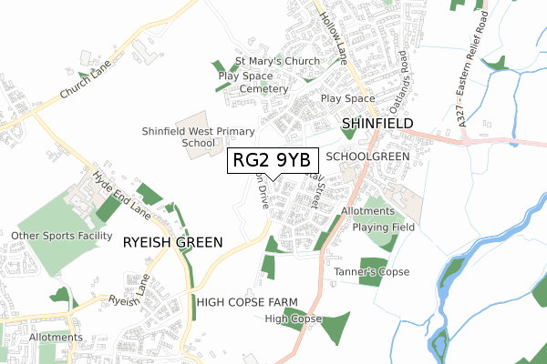 RG2 9YB map - small scale - OS Open Zoomstack (Ordnance Survey) RG2 9YB map - small scale - OS Open Zoomstack (Ordnance Survey)