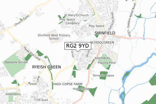 RG2 9YD map - small scale - OS Open Zoomstack (Ordnance Survey) RG2 9YD map - small scale - OS Open Zoomstack (Ordnance Survey)