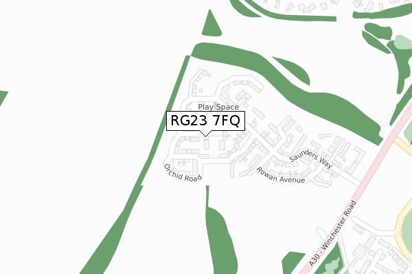 RG23 7FQ map - large scale - OS Open Zoomstack (Ordnance Survey) RG23 7FQ map - large scale - OS Open Zoomstack (Ordnance Survey)