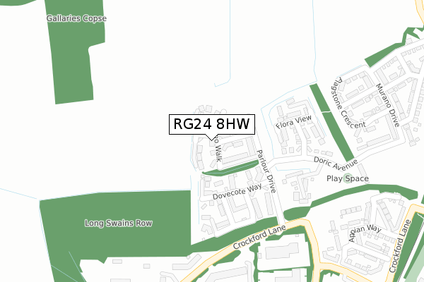RG24 8HW map - large scale - OS Open Zoomstack (Ordnance Survey) RG24 8HW map - large scale - OS Open Zoomstack (Ordnance Survey)
