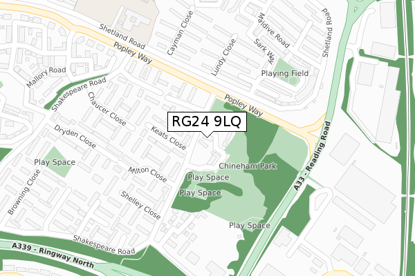 RG24 9LQ map - large scale - OS Open Zoomstack (Ordnance Survey) RG24 9LQ map - large scale - OS Open Zoomstack (Ordnance Survey)