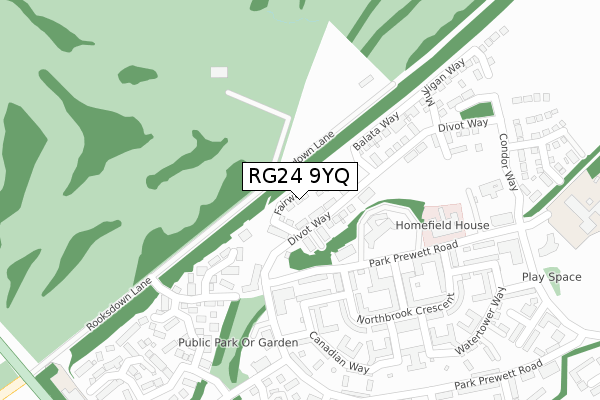 RG24 9YQ map - large scale - OS Open Zoomstack (Ordnance Survey) RG24 9YQ map - large scale - OS Open Zoomstack (Ordnance Survey)