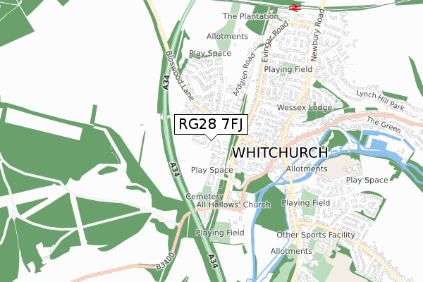 RG28 7FJ map - small scale - OS Open Zoomstack (Ordnance Survey) RG28 7FJ map - small scale - OS Open Zoomstack (Ordnance Survey)