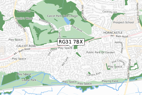 RG31 7BX map - small scale - OS Open Zoomstack (Ordnance Survey) RG31 7BX map - small scale - OS Open Zoomstack (Ordnance Survey)