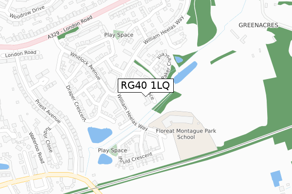 RG40 1LQ map - large scale - OS Open Zoomstack (Ordnance Survey) RG40 1LQ map - large scale - OS Open Zoomstack (Ordnance Survey)